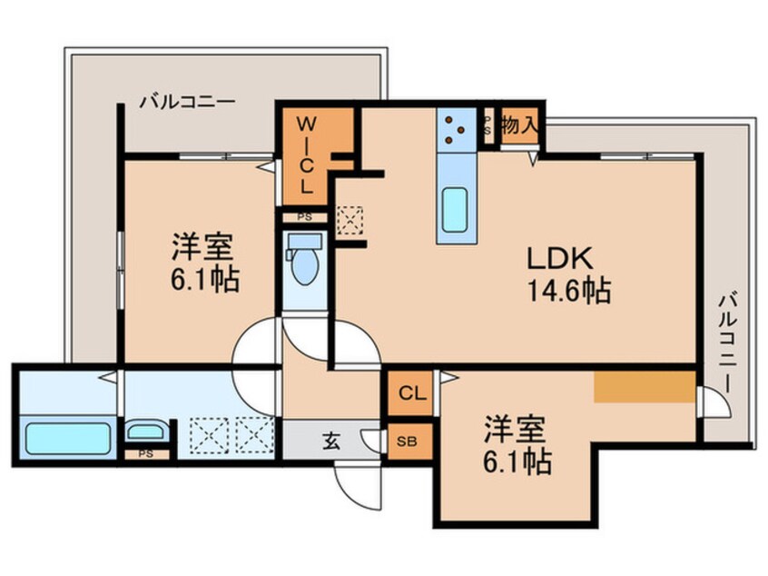 間取図 フィエルテ