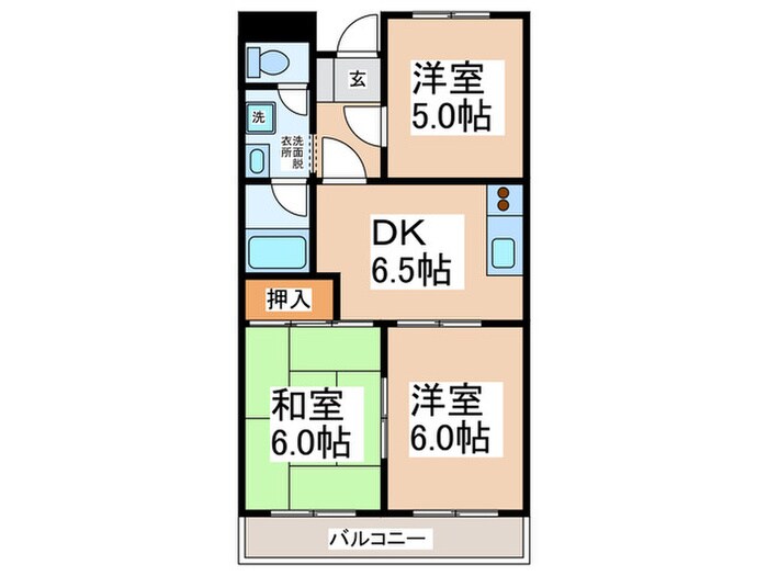 間取り図 ベルトピア忠岡北 Ｂ棟