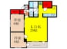 ヒュ－マンズウェル城南館 2LDKの間取り
