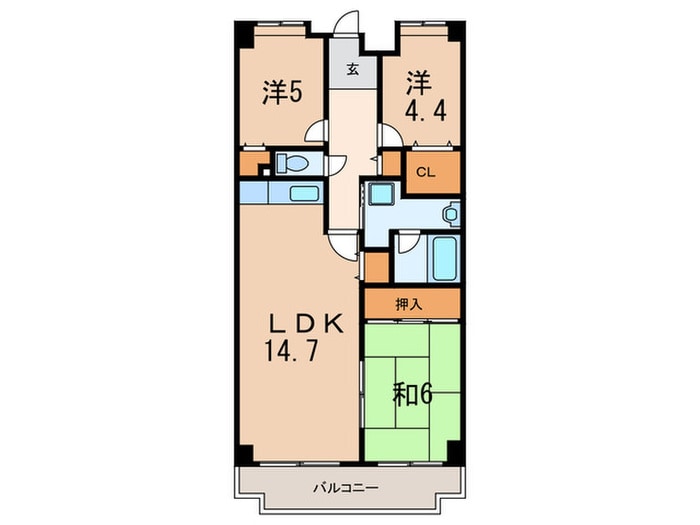 間取り図 フレシア西宮