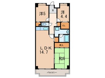 間取図 フレシア西宮