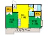 ＪＳＣ帝塚山 2DKの間取り