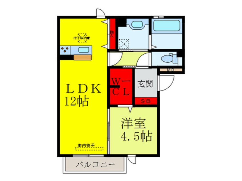 間取図 D-room y