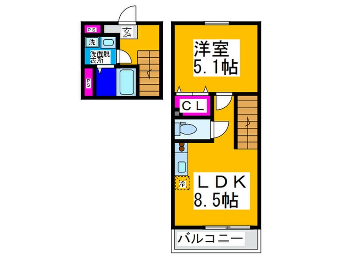 間取り図 スリーハーブズ狭山1番館