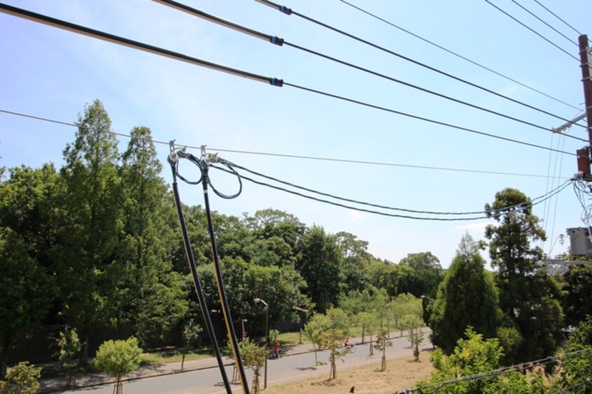 室内からの展望 望園荘ウィル南田辺５丁目