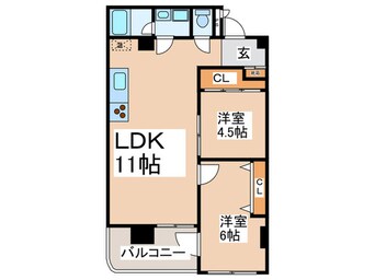 間取図 松栄市岡ハイツ