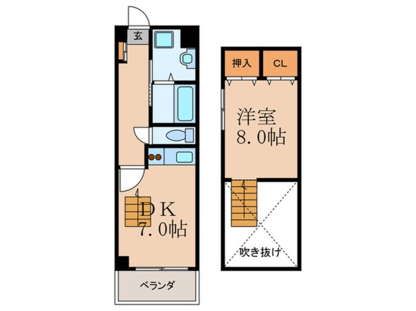 間取図 プレサ－ジュＢ棟