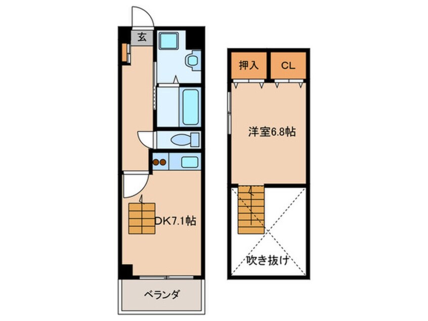 間取図 プレサ－ジュＢ棟