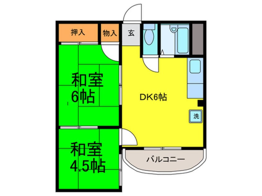 間取図 パ－クスクエア東園田