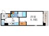 エイペックス京都西陣(201) 1Kの間取り
