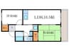 リヴェール宝ヶ池 2LDKの間取り
