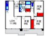 チェリ－コ－ト 3LDKの間取り