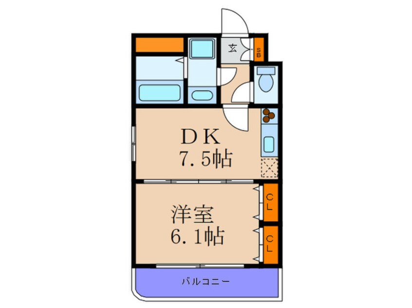 間取図 アルグラッド新福島