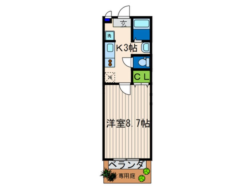 間取図 ラクロス桃山御陵