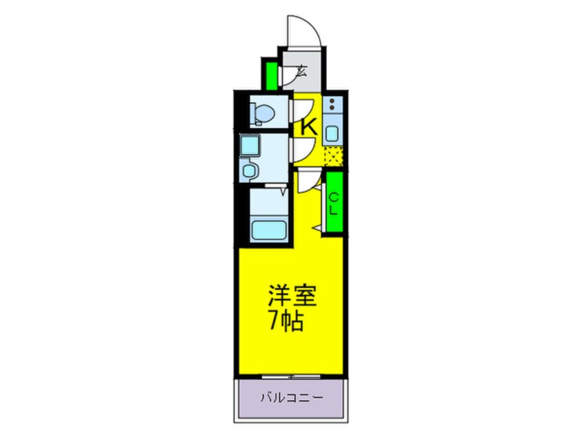 間取図 ﾚｼﾞｭｰﾙｱｯｼｭOSAKA今里駅前(703)