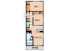 サンパティーク東町 2LDKの間取り