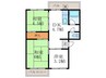 花園マンション 3DKの間取り