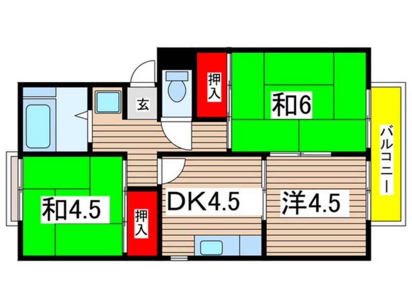 間取図 ソフィール中西