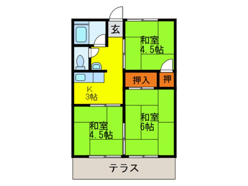 間取図 イケダハイツＡ