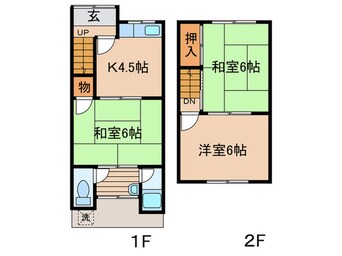 間取図 北川様貸家