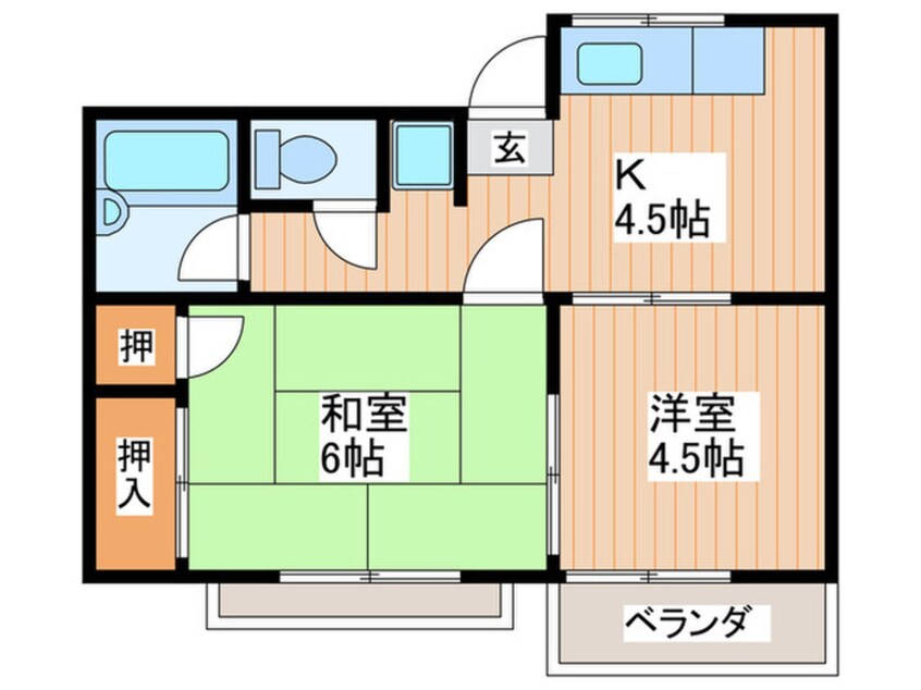 間取図 ジョリ－ハウス