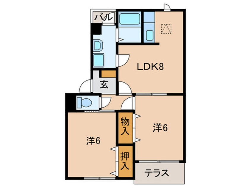 間取図 サンパティ－クⅠ