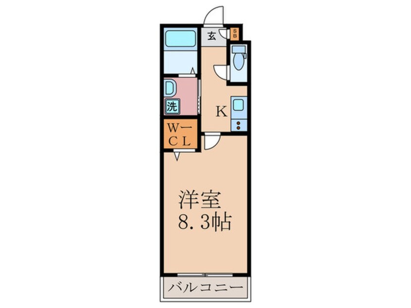 間取図 サクシード稲荷１ｓｔ
