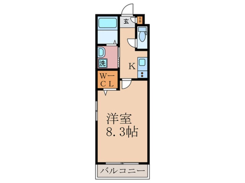 間取図 サクシード稲荷１ｓｔ