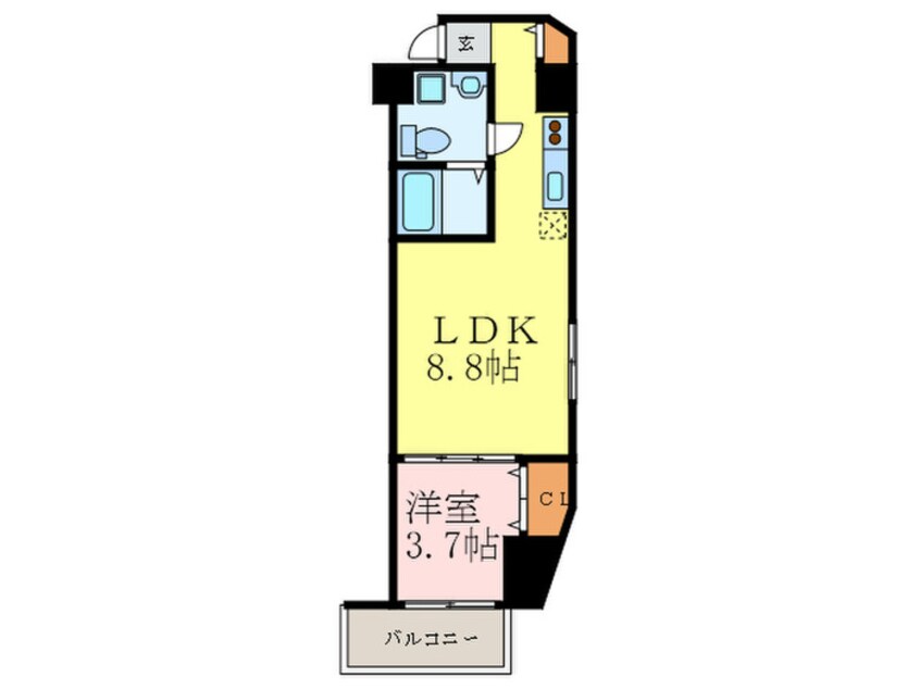 間取図 ルクレ江坂