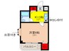 AIROSE豊中 1Kの間取り