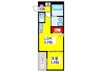 Ｆａｓｅｃｉａ　Ｗａｋａｅ 1LDKの間取り