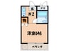 マンション賀園 1Kの間取り