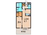 ウィッチ 1LDKの間取り