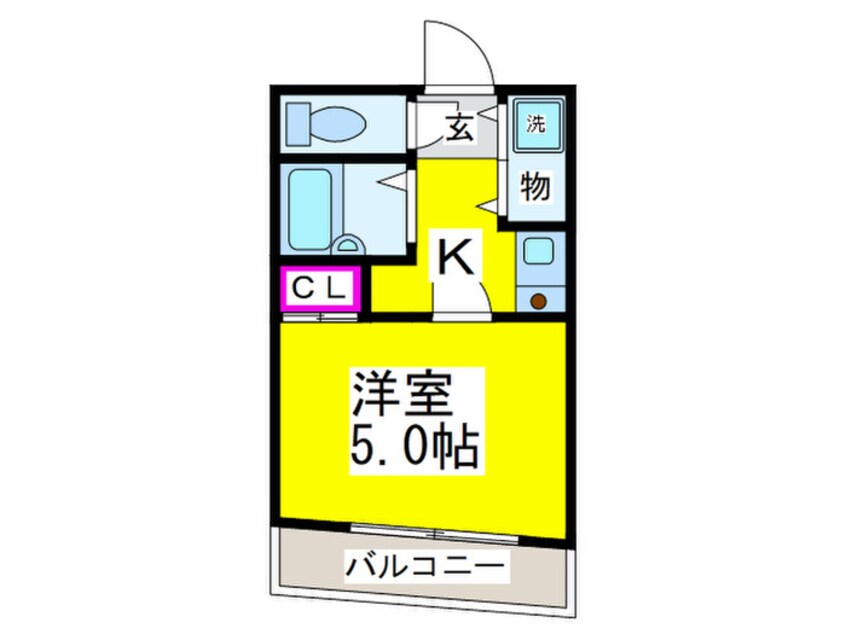 間取図 ヴィレジアＯＫ