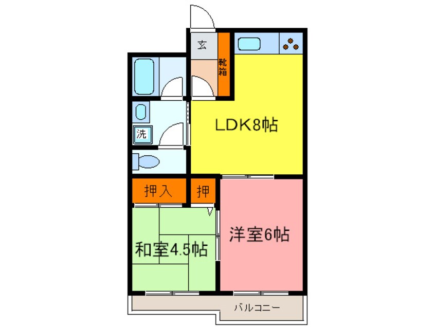 間取図 フェニックス豊中２