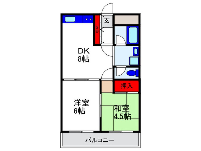 間取図 フェニックス豊中２