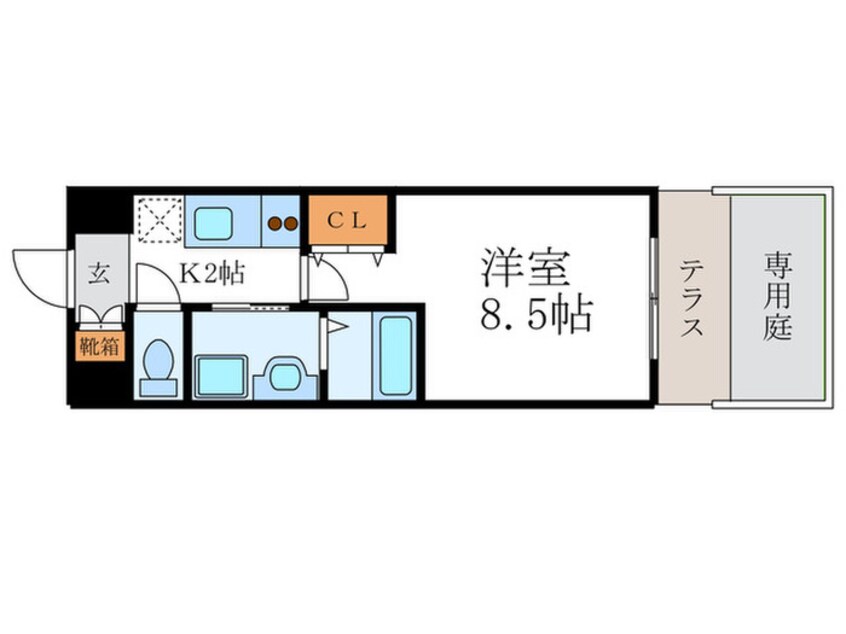 間取図 エイペックス京都西陣(103)