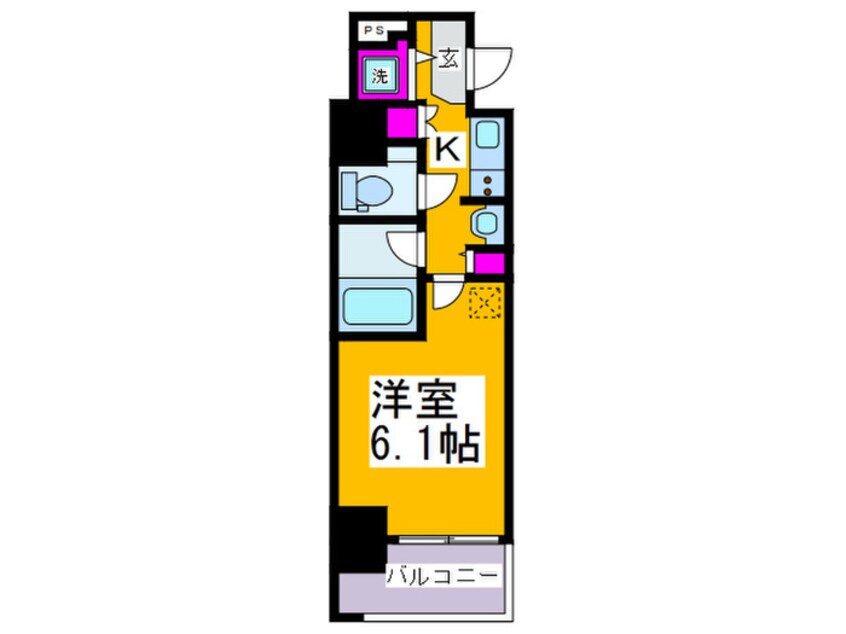 間取図 セイワパレス玉造駅上