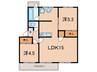 東仁川団地3号棟（303） 2LDKの間取り