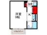 グランヴェルデ中桜塚 1Kの間取り