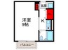 グランヴェルデ中桜塚 1Kの間取り