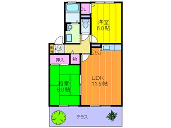 間取図 サンメゾン塚脇