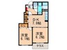 フラン・シャトン 2DKの間取り