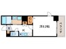 エスト堀川 1Kの間取り
