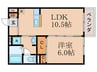 インテグラルフラッツ 1LDKの間取り