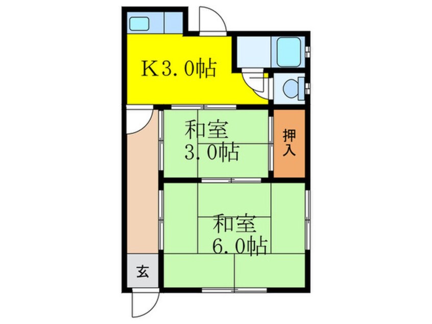 間取図 北別府貸家