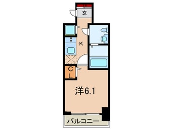 間取図 ﾗﾗﾌﾟﾚｲｽ三宮東ｱｽｳﾞｪﾙ(904)