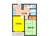 ハイツ水野 2DKの間取り