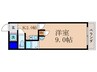 サンクリエート追分 1Kの間取り