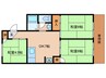 ティコハウス　Ａ棟 3DKの間取り